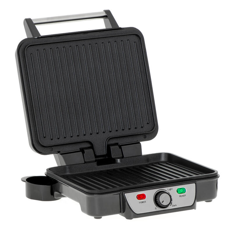 Mesko Grill Ms 3050 Grill De Contacto, 1800 W, Acero Inoxidable Negro