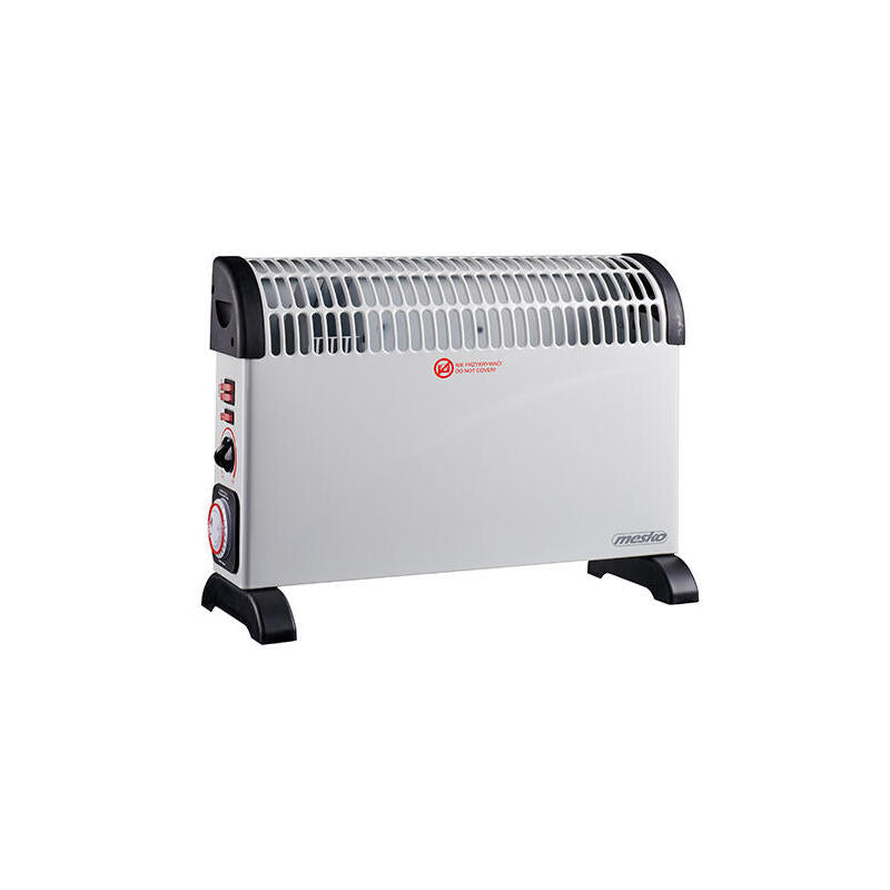 Mesko Ms 7741w Convector Heater With Timer And Turbo Fan, 3 Heating Powers: 750w-1250w-2000w, Grey