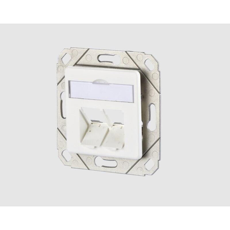 Metz Connect Keystone Roseta Upk 2 Port Unbepiezast Reinweiss