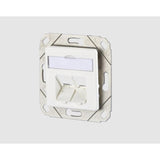 Metz Connect Keystone Toma De Conexión Upk 2 Port Unbestuckt Blanco Puro