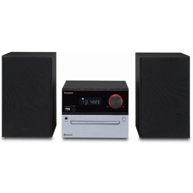 Microcadena Con Bluetooth Sunstech Mic200btbk 30w