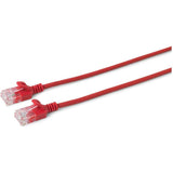 U/Utp Cat6a Slim 1m Red Unshielded Network Cable,