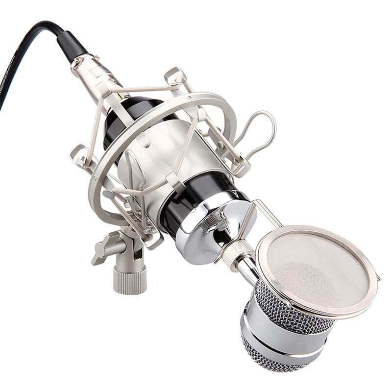 Micrófono Condensador Bm-8000 Streaming/Estudio Rosa