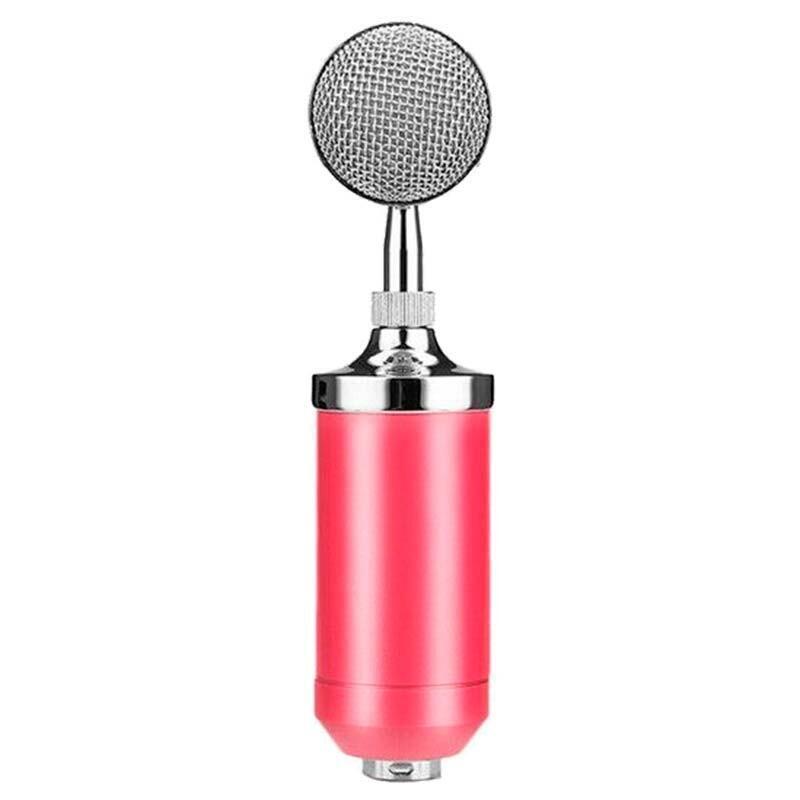 Micrófono Condensador Bm-8000 Streaming/Estudio Rosa