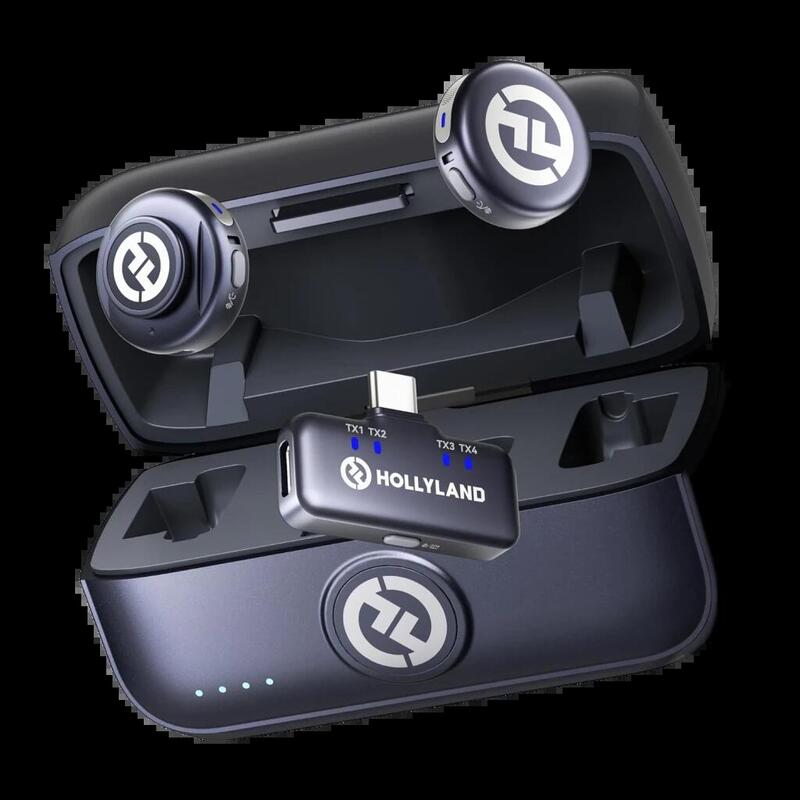 Micrófono Inalámbrico Hollyland Lark M3 Combo 2tx & 1rx Usb-C Gris Espacial