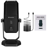 Micrófono Yanmai Sf-900 Usb Negro Para Grabación Y Transmisión En Pc