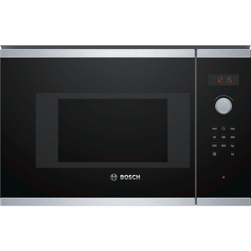 Microondas  Bosch Serie 4 Bfl523ms0  20 L 800 W Negro, Acero Inoxidable