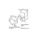 Microondas  Bosch Serie 4 Bfl523ms0  20 L 800 W Negro, Acero Inoxidable