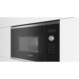 Microondas  Bosch Serie 4 Bfl523ms0  20 L 800 W Negro, Acero Inoxidable