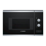 Microondas Integrable Bosch Bfl520ms0 Capacidad 20l Color Cristal Negro/Inox Sin Marco
