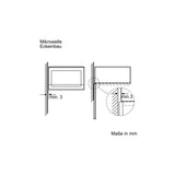 Microondas Integrable Bosch Bfl520ms0 Capacidad 20l Color Cristal Negro/Inox Sin Marco