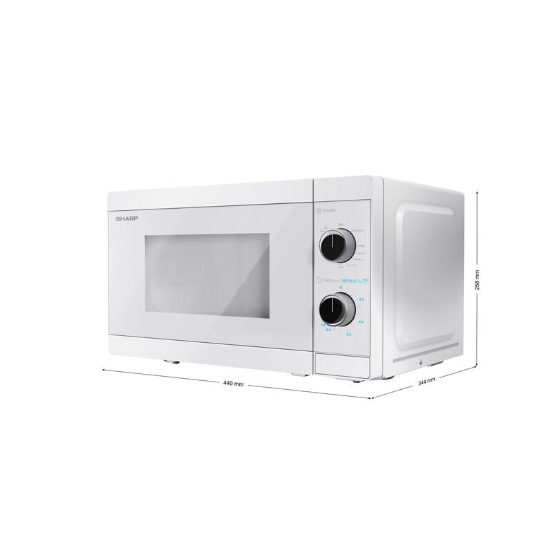 Microondas Sharp Yc-Mg01e-C Con Grill Encimera 20 L 800 W Blanco