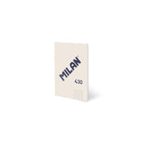 Milan 430 Libreta Encolada Formato A5 Cuadricula 5x5 - 48 Hojas De 95 Gr/M2 - Microperforado - Tapa Blanda - Beige