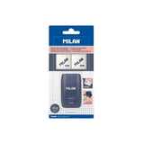 Milan Afilaborra Compact Serie 1918 + 2 Gomas De Recambio Blíster Azul