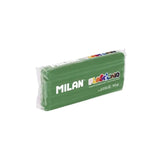 Milan Barra De Plastilina De 150gr - Base De Almidon De Maiz - Sin Gluten - Mezclables - Verde