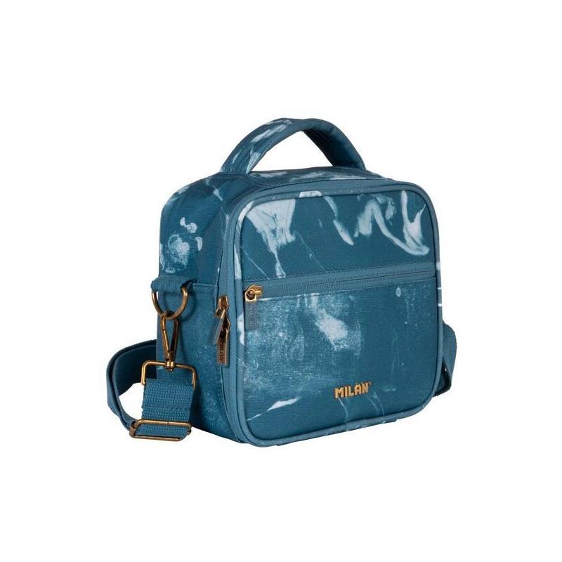 Milan Bolsa Isotérmica Porta Alimentos 3,5l Con 3 Recipientes Serie Lava Azul