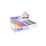 Milan Caja Con 10 Barras De Plastilina De 150gr - Base De Almidon De Maiz - Sin Gluten - Mezclables - Colores Surtidos