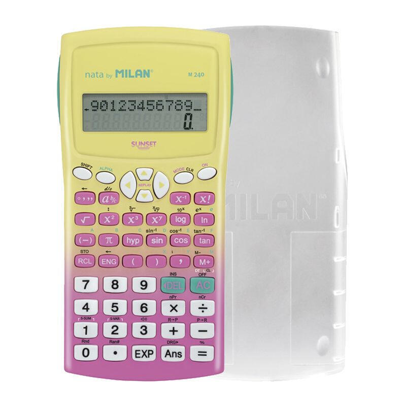 Milan Calculadora Científica M240 Sunset Blister Rosa
