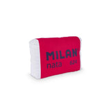 Milan Cojin Con Forma De Goma Milan Nata 624 - Terciopelo Mate - 47.5x31.5x11.5cm - Rojo
