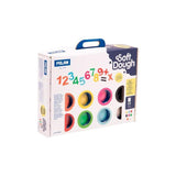 Milan Pasta Blanda Soft Dough Maletín 8 Botes 59gr C/Herramientas Números C/Surtidos