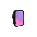 Milan Plumier 2 Pisos C/Contenido Sunset Negro/Rosa