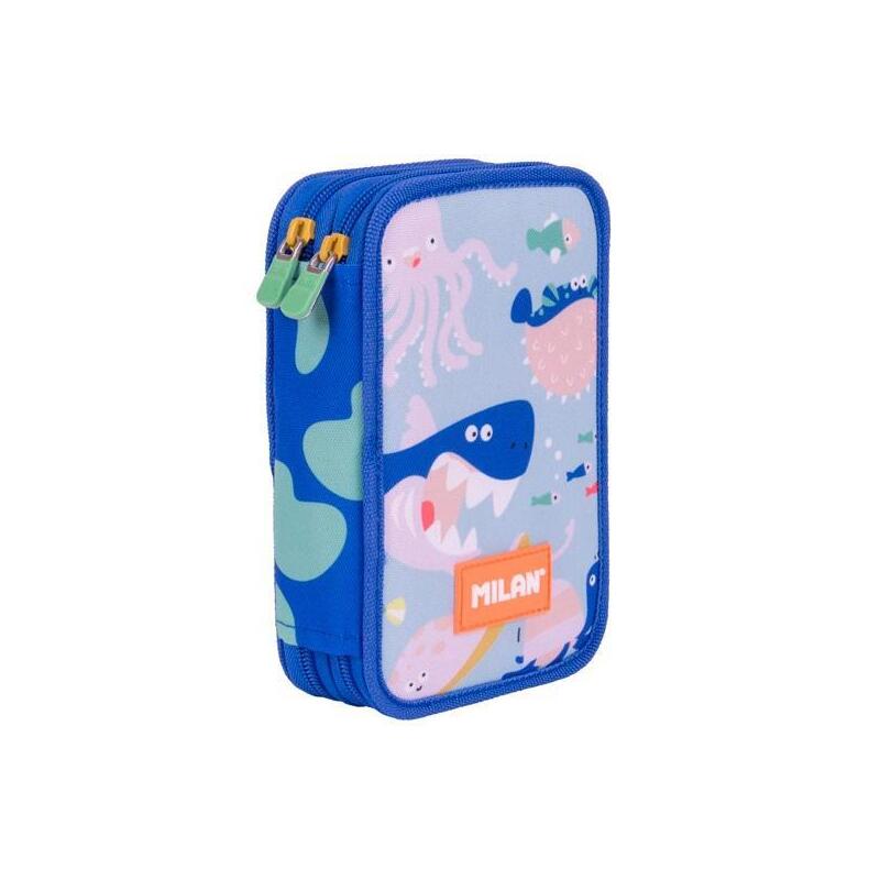 Milan Plumier 2 Pisos Con Contenido Serie Especial Blue Odyssey