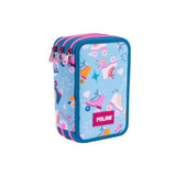 Milan Plumier 3 Pisos Con Contenido Serie Especial Roller 2