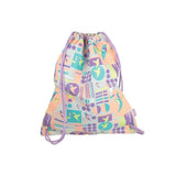 Milan Saco Portatodo Con Tiras Grande Sugar Colibrí Pastel Rosa/Gris