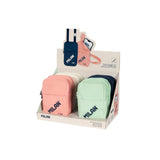 Milan Serie 1918 430 Expositor Con 12 Bolsos Pequeños Bandolera - Tamaño Bolso 19x2.3x12.8cm - Cierre De Cremallera -