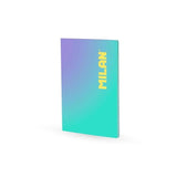 Milan Sunset Libreta Encolada Formato A4 Pautado 7mm - 48 Hojas De 95 Gr/M2 Microperforadas - Turquesa/Violeta