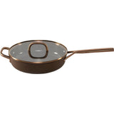 Milano Schmorpfanne Mit Glasdeckel 28 Cm, Braun
