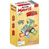 Millennium Magnets Cars, 8 Triángulos, 12 Cuadrados, 2 Ruedas.