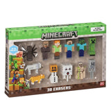 Minecraft 3d Erasers - 12 Pack Deluxe Box