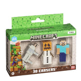 Minecraft 3d Erasers - 3 Pack Ver.B