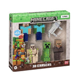 Minecraft 3d Erasers - 6 Pack Deluxe Box Ver.A