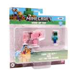 Minecraft S2 3d Wind-Up Toy - Baby Zombie & Pig