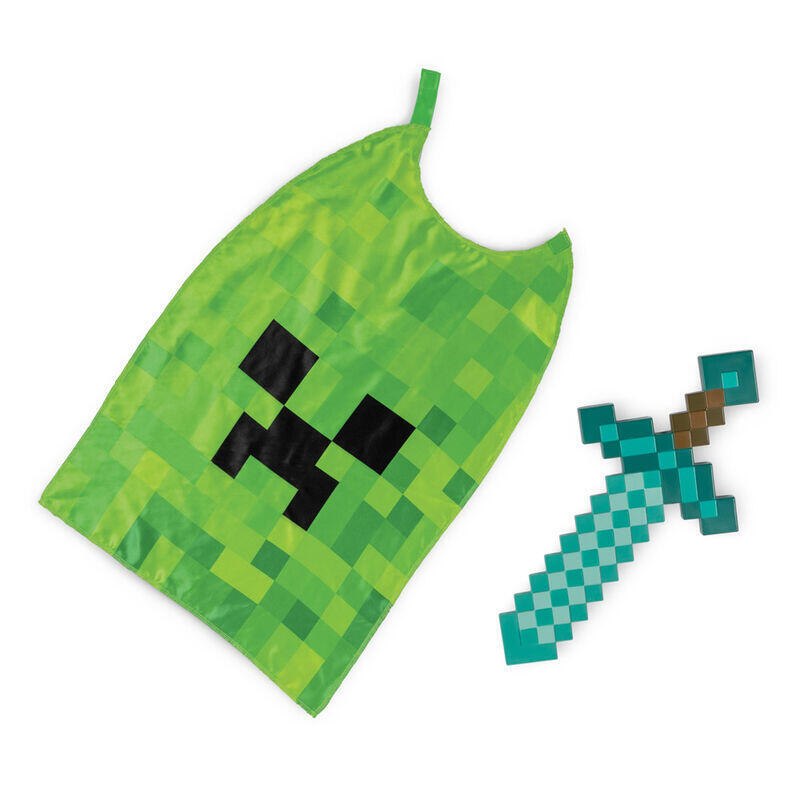 Minecraft - Set De Espada Y Capa Para Niños