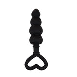 Mini Cadena Anal 15.6 X 3.4 Cm Silicona Negro