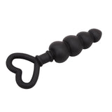 Mini Cadena Anal 15.6 X 3.4 Cm Silicona Negro