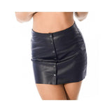 Mini Falda De Cuero Talla (Interno):40