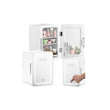 Mininevera Elle De 6 Litros Blanca Con Espejo De Maquillaje Led
