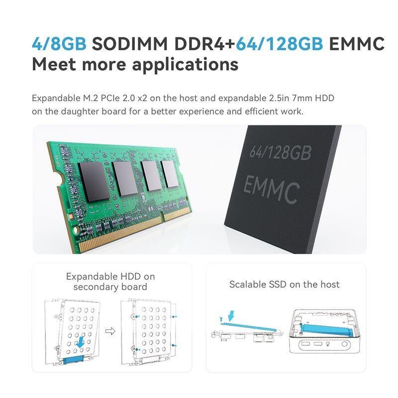 Mini Pc Beelink Ipc-G Intel N4020/4gb/64gb Ssd/Windows 11 Negro