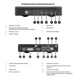 Mini Pc Reacondicionado Hp  Grade A  Elitedesk 800 G2 Dm  I5-6500  12gb  240gb Sata  Intel Hd Graphics 530  W11 Pro