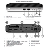 Mini Pc Reacondicionado Hp  Grade A  Prodesk 400 G4  I3-8100t  8gb  128gb Ssd  Intel Uhd Graphics 630  W11 Pro
