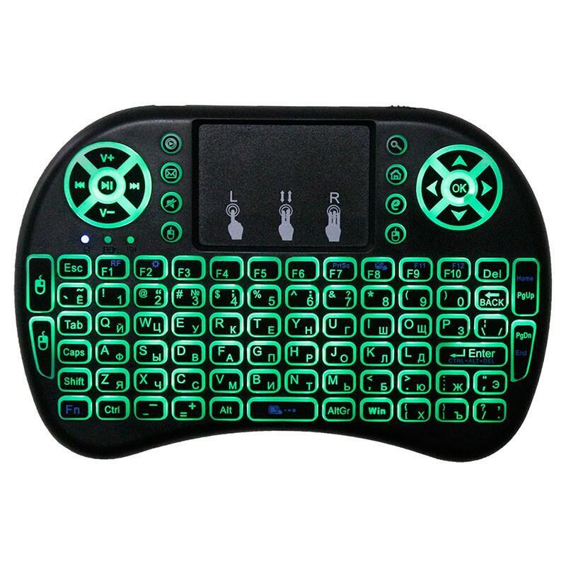 Mini Teclado Ingles Inalámbrico I8 Rgb Led