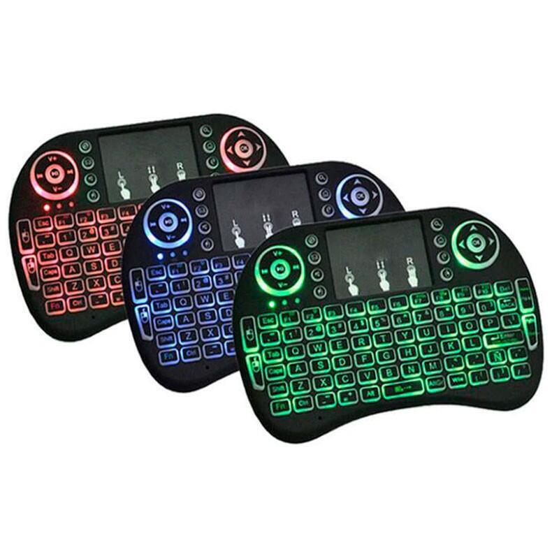 Mini Teclado Ingles Inalámbrico I8 Rgb Led