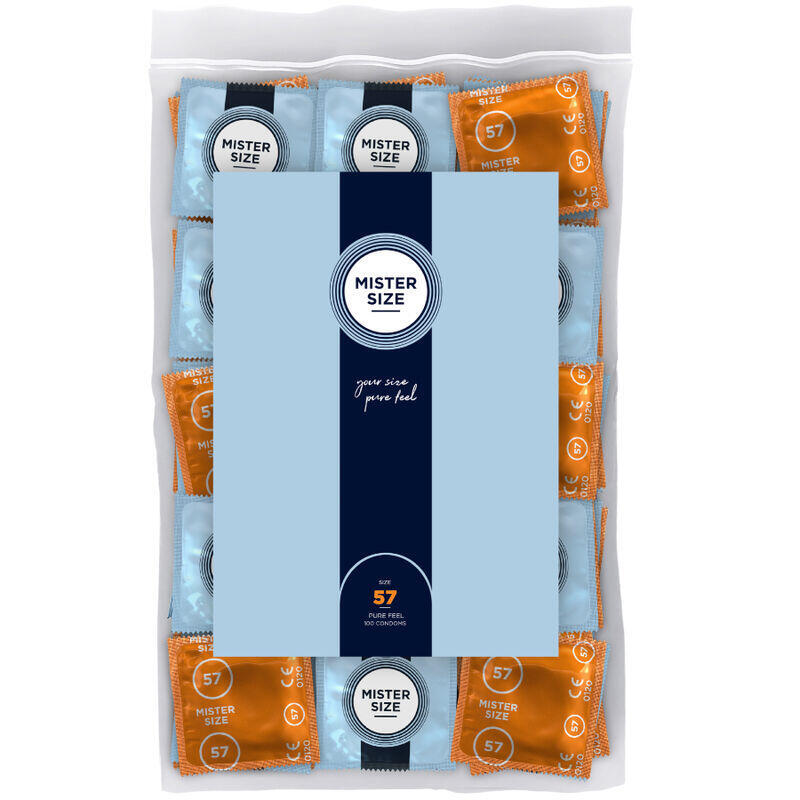 Mister Size - Preservativos Talla L 57 Mm (100 Unidades)