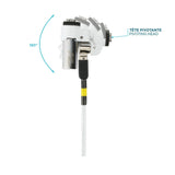 Mobilis 001329 Cable Antirrobo Blanco 1,8 M