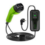 Mobilna Ladowarka Do Samochodu Elektrycznego Ev Z Regulacja 2w1 Typ2 3.5kw 230v Lcd Przenosna Wallbox 5m