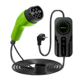 Mobilna Ladowarka Do Samochodu Elektrycznego Ev Z Regulacja 2w1 Typ2 Schuko 3.5kw 230v Lcd Przenosna Wallbox 5m